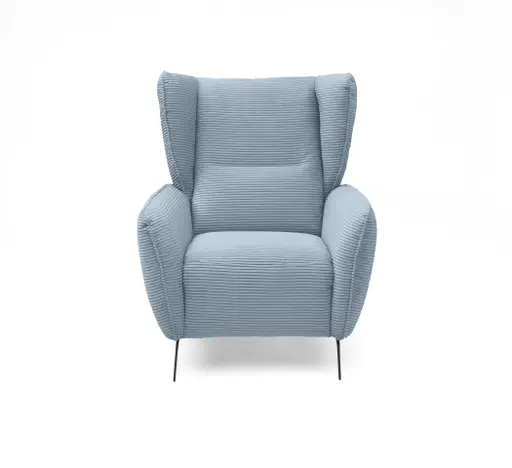 Sessel EILA - Stoff, Hellblau