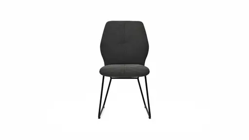 Stuhl Dinner - Stoff, Anthrazit