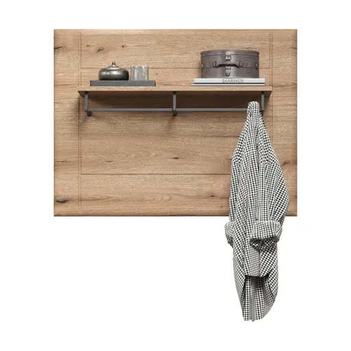 Garderobenpaneel - B ca. 91 cm, Eiche Evoke Nachbildung