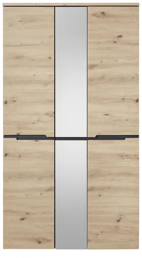 Garderobenschrank - Eiche Dekor, Graphit