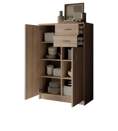 Kommode - B ca. 74 cm, Sonoma Eiche Nachbildung