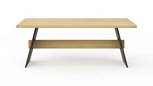 Esstisch Phoenix - LB ca. 100x200 cm, Eiche massiv, bianco geölt