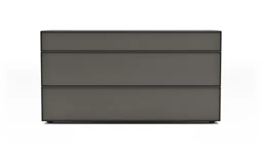 Kommode Loretto - BHT ca. 135x70x53 cm, Lack matt, Anthrazit