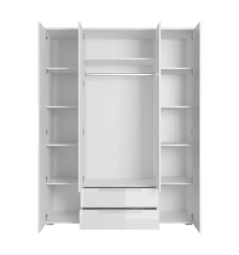 Kleiderschrank- B ca. 160 cm, Weiß