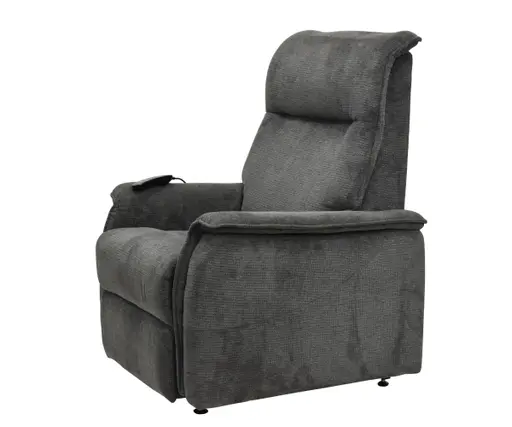 TV-Sessel MIKLAS - Aufstehhilfe, Relaxfunktion, Stoff, Grau