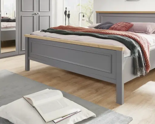 Schlafzimmer - Lack, grau, Landhausstil 