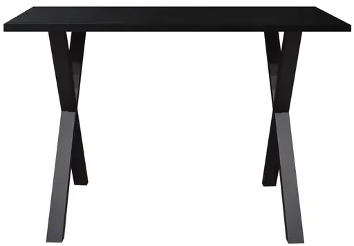Bartresentisch - LB ca. 140x90 cm, Schwarzstahl, Schwarz