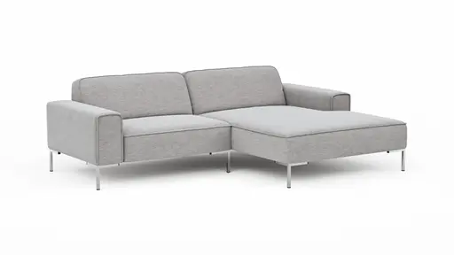 Ecksofa Morten - 1,5-Sitzer, Longchair rechts, Stoff, Natur