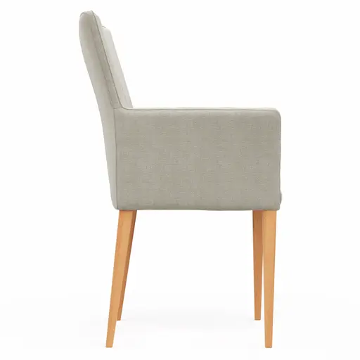 Armlehnstuhl Cosyra - Stoff, Natur