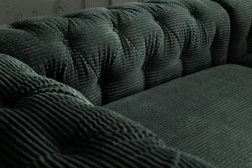 Sofa - 2-Sitzer, Stoff, Grün