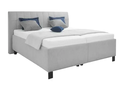 Polsterbett - Liegefläche ca. 180x200 cm, Stoff, Grau