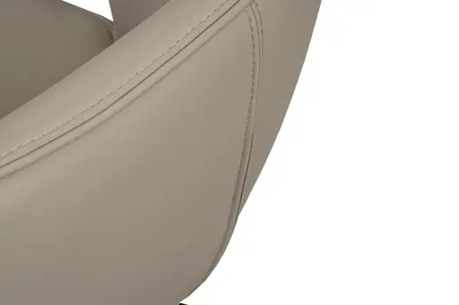 Stuhl MERRITH - drehbar, Leder, Latte