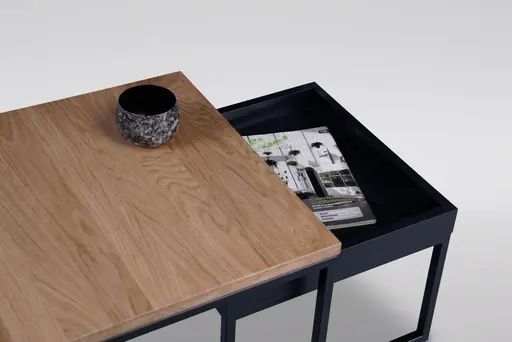 Couchtisch - LB ca. 49x49 cm, Schwarz