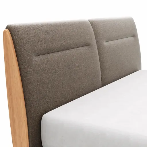 Boxspringbett Alpin Luxe - Liegefläche ca. 180x200 cm, Stoff, Braun