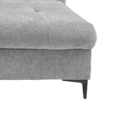 Ecksofa - Longchair links mit 2-Sitzer, Sitzvorzug motorisch, Stoff, Mint