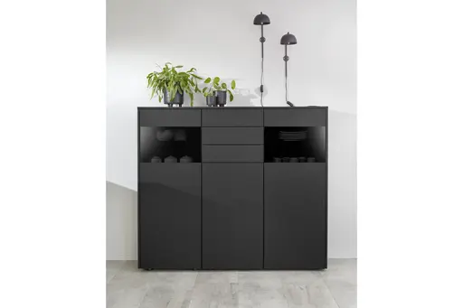 U-Küche 33.150 4 323, schwarz