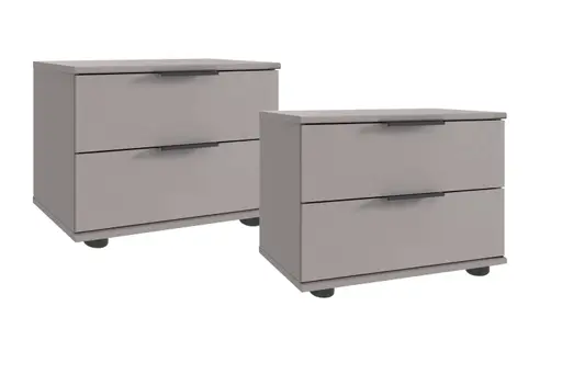 Nachttisch- Graubeige