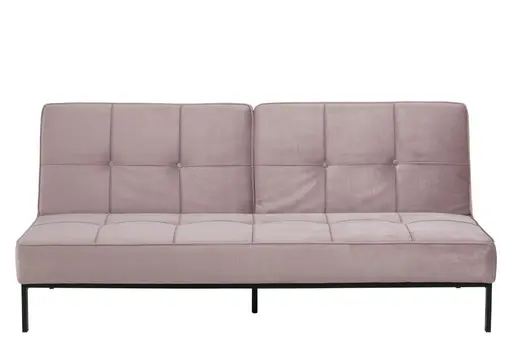 Schlafsofa - Stoff, Rosé
