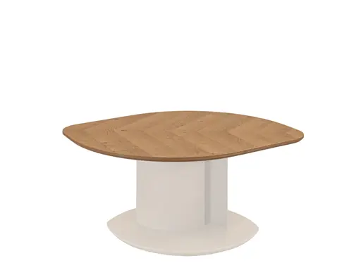 Couchtisch - höhenverstellbar, LBH ca. 106x70x47 cm, Wildeiche Furnier