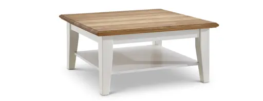 Couchtisch Louisiana - LBH ca. 95x95x45 cm, Weiß