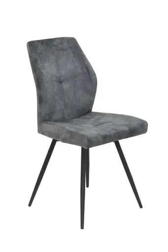 Stuhl - drehbar, Stoff, Vintage Anthrazit