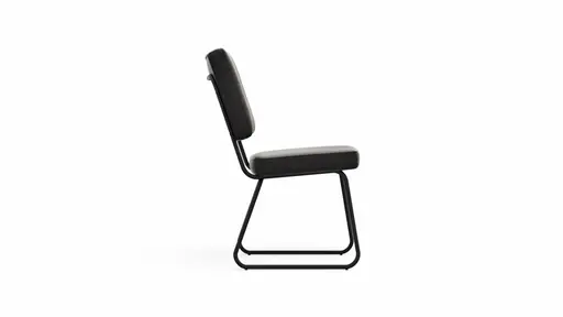 Polsterstuhl Wesley - Stoff, Anthrazit