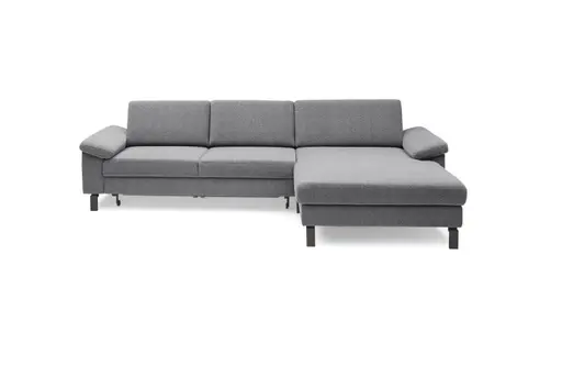 Ecksofa CALM MOVE - 2,5-Sitzer, Ecke rechts inkl. Schlaffunktion, Microfaser, Steingrau