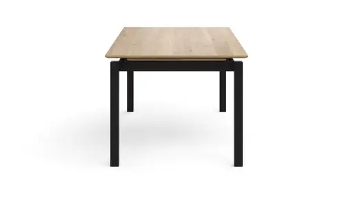 Esstisch Rushmore - ausziehbar, LB ca. 180x100 cm, Eiche massiv, bianco geölt