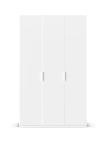 Drehtürenschrank ROVERO- B ca. 135 cm, Weiß