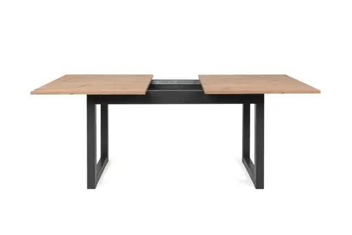 Esstisch- Ausziehbar, LB ca. 160x90 cm, Eiche Dekor, Anthrazit
