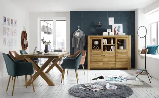 Esstisch - LB ca. 240x100 cm, Eiche massiv geölt