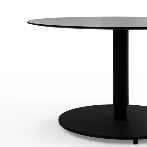 Couchtisch Camas - LBH ca. 75x75x42 cm, Keramik, Schwarz