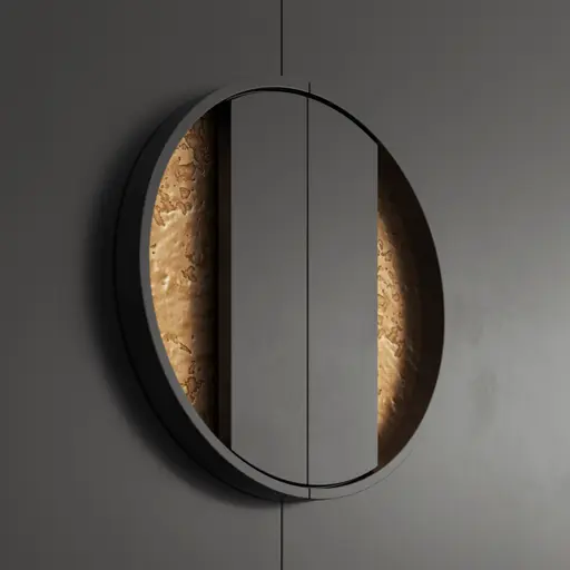 Highboard Jyn - BHT ca. 91x144x41 cm, Lack, Schwarz, Bodenstehend