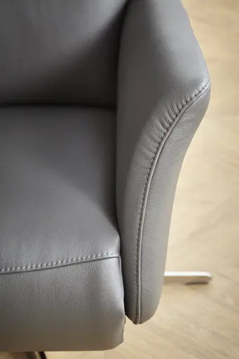 Relaxsessel Trona - Größe S, inkl. Relaxfunktion, Leder, Anthrazit