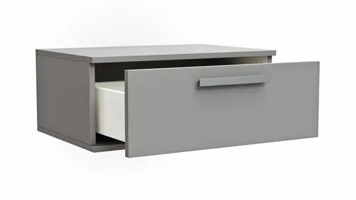 Hängeschrank Viana - Holzwerkstoff, Steingrau