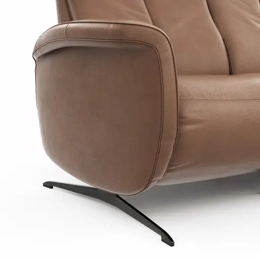 Sofa Sitz.Konzept Sofa - 2,5-Sitzer inkl. Relaxfunktion (motorisch) und Kopfteilverstellung, Leder, Cognac