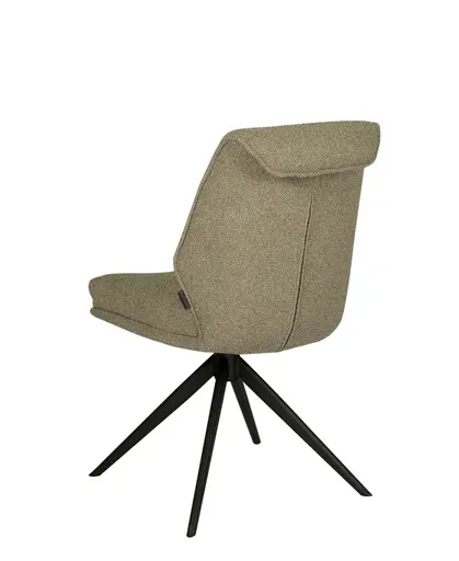 Stuhl MARLIES - drehbar, Stoff, Taupe