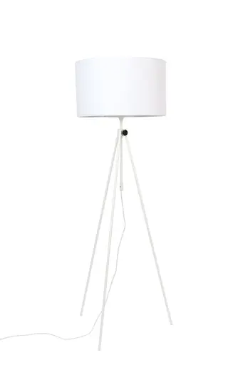 Stehleuchte - DH ca. 50x153-181 cm, Weiß