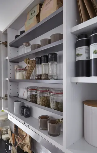 U-Küche 53.210 GL 3 522, Victoria Nussbaum Nachbildung