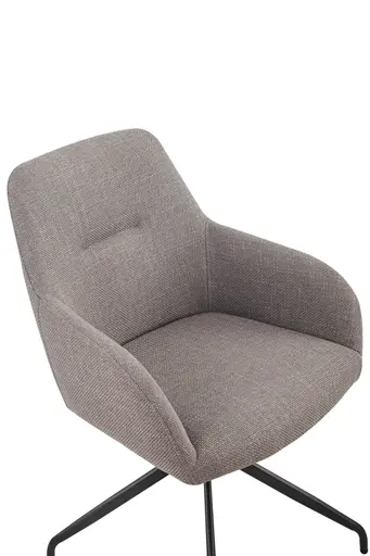 Armlehnstuhl - drehbar, Stoff, Schlamm