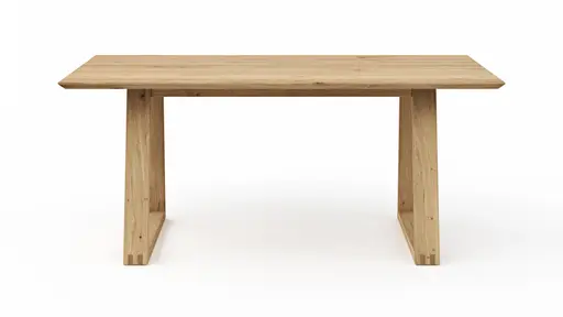 Esstisch Belfast - LB ca. 180x100 cm, Eiche massiv, Legno, Trapezgestell