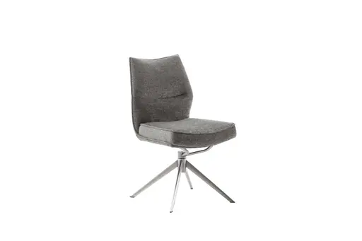 Stuhl - drehbar, schwingbar, Stoff, Anthrazit