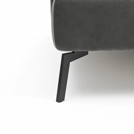 Polsterbett Alvito - Liegefläche ca. 180 x 200 cm, Stoff, Dunkelgrau