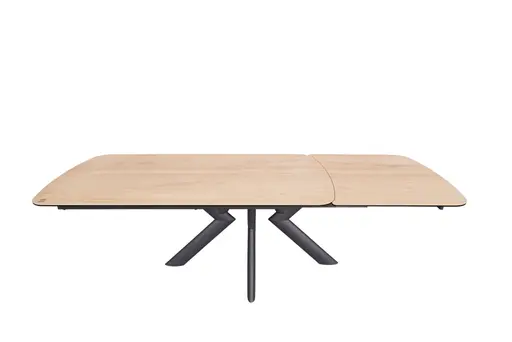 Esstisch MAXIE - ausziehbar, LB ca. 190x98 cm, Glaskeramik, Holzfarben