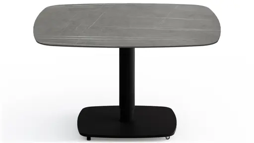 Couchtisch Camas - LBH ca. 75x75x42 cm, Keramik, Dunkelgrau