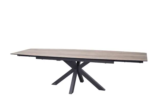 Esstisch MELANIA - ausziehbar, LB ca. 180x95 cm, Glaskeramik, Braun