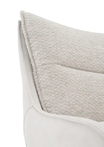 Barhocker MANDY - höhenverstellbar, Stoff, Silbergrau