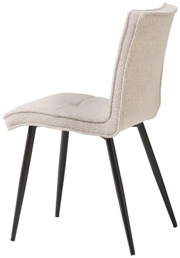 Stuhl - Bouclé, Hellgrau