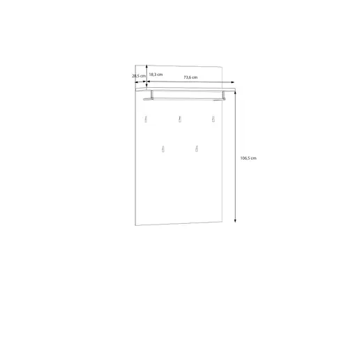 Garderobenpaneel FAID- Sand