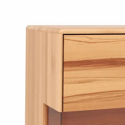 Highboard Hillsboro - Buche/Kernbuche natur, geölt